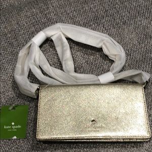 Kate Spade original phone wallet crossbody in gold